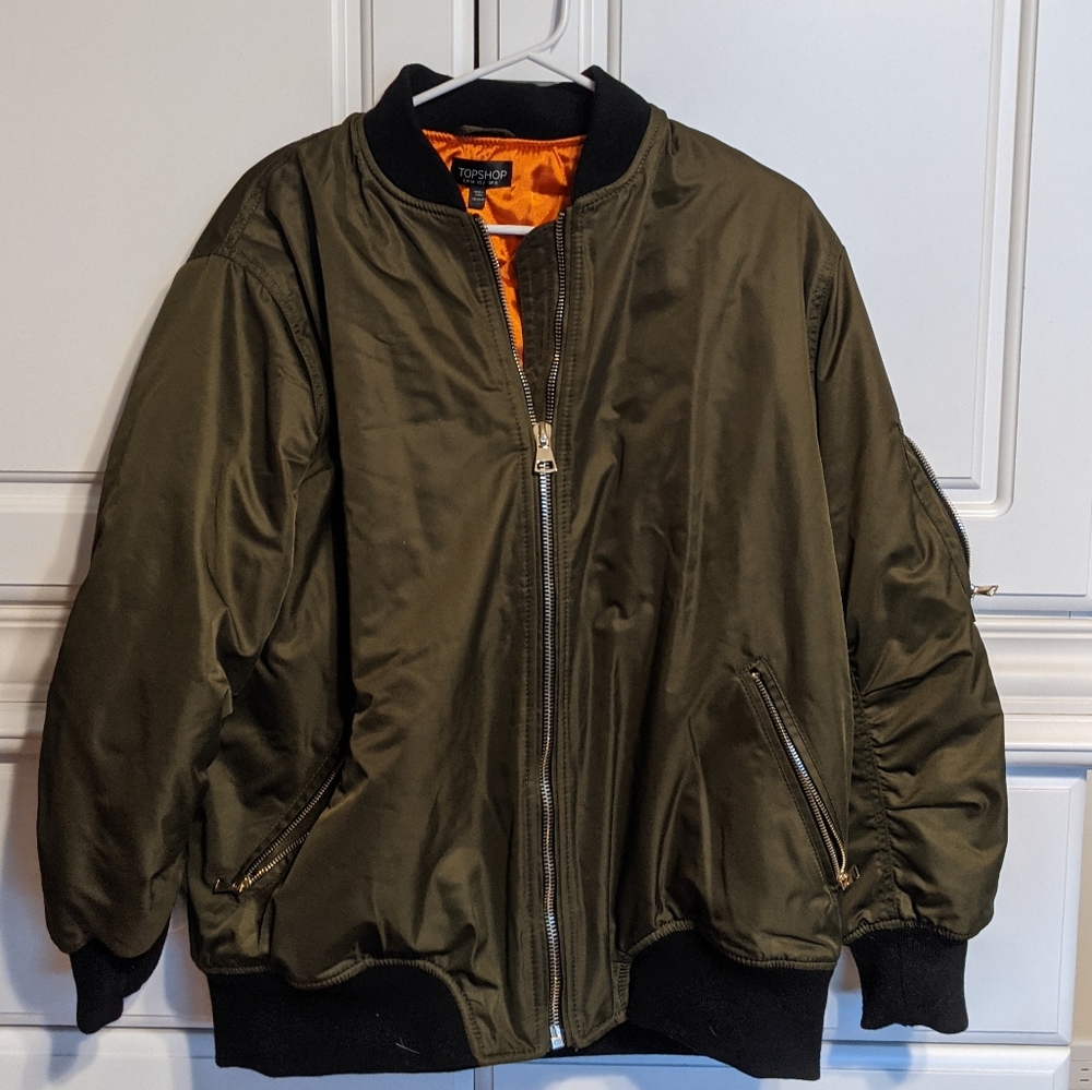 Topshop Olive Green Jacket
